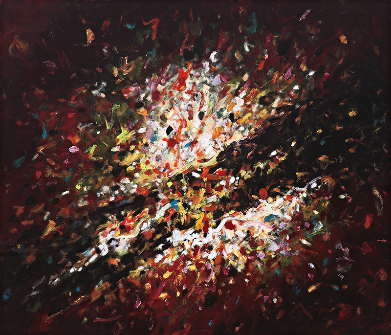 John Robinson, Dispersed Comet, 2008, acrylic on canvas, 172 x 200cm 16,000