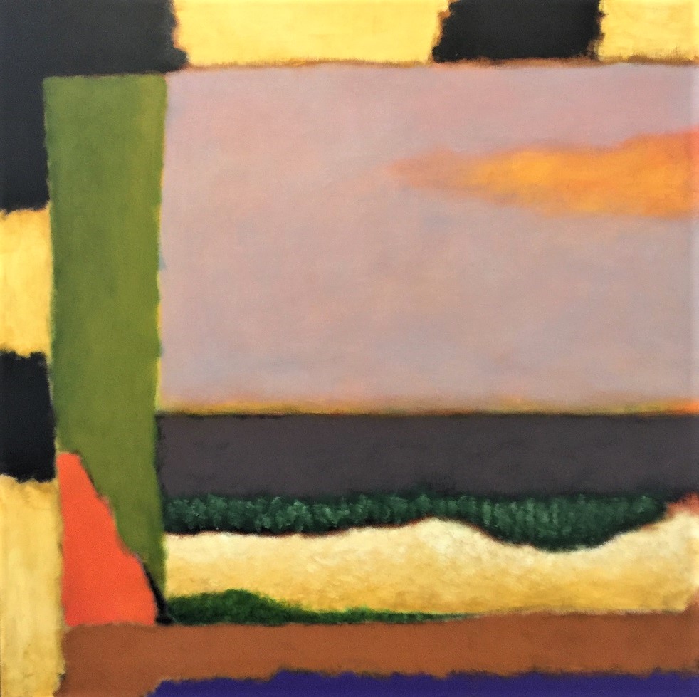Ian Parry, Window 2, 2018, oil on linen, 107 x 107cm $12500