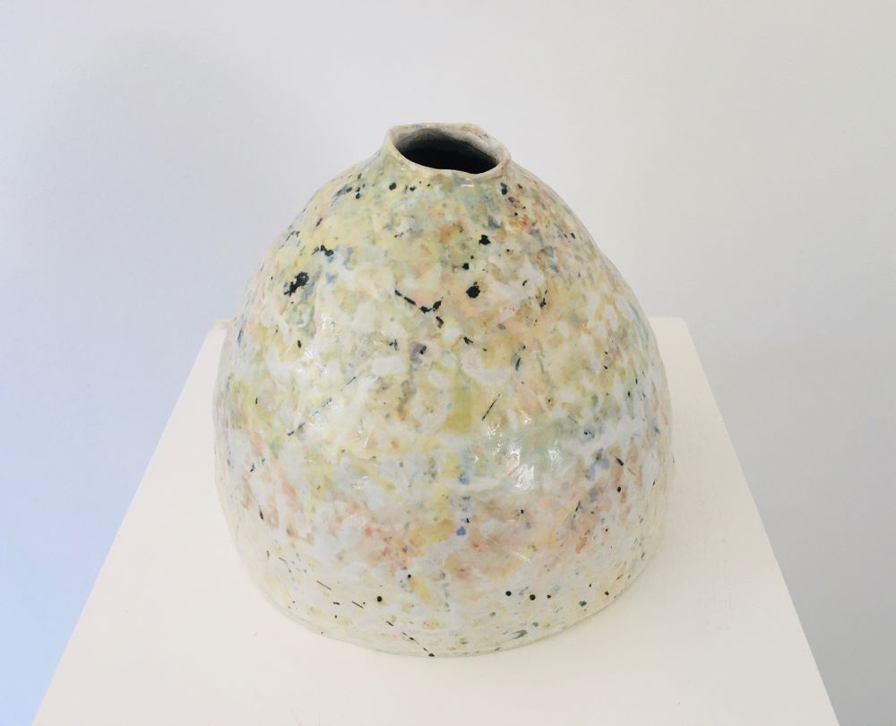 Mark Young, Organic, 2019, stoneware with porcelain engobe, $1400