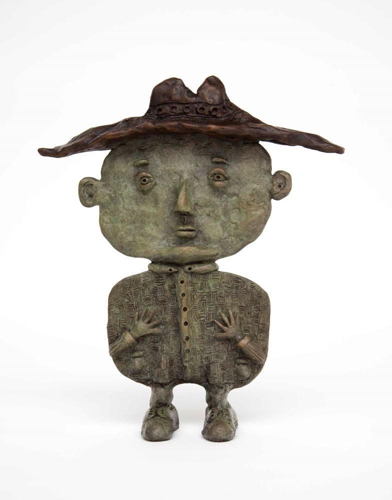 Deran Bowen, The Little Man (2nd State) 2020 Bronze 31.5 X 27 X 7 cm Edition 9, $8800