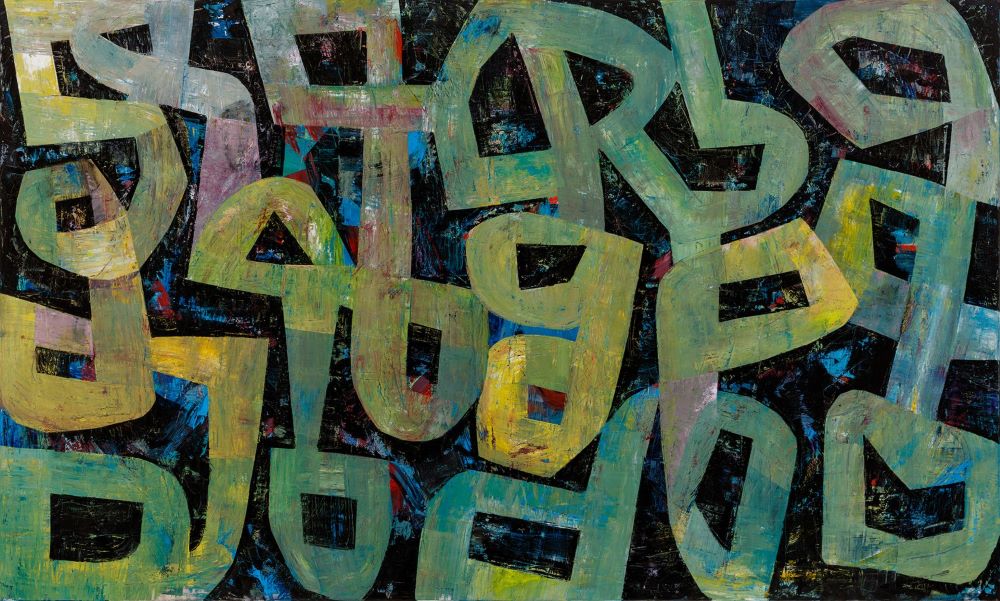 Kate Elsey, Earth Parade, 2020, oil on linen, 182 x 300 cm $28,000