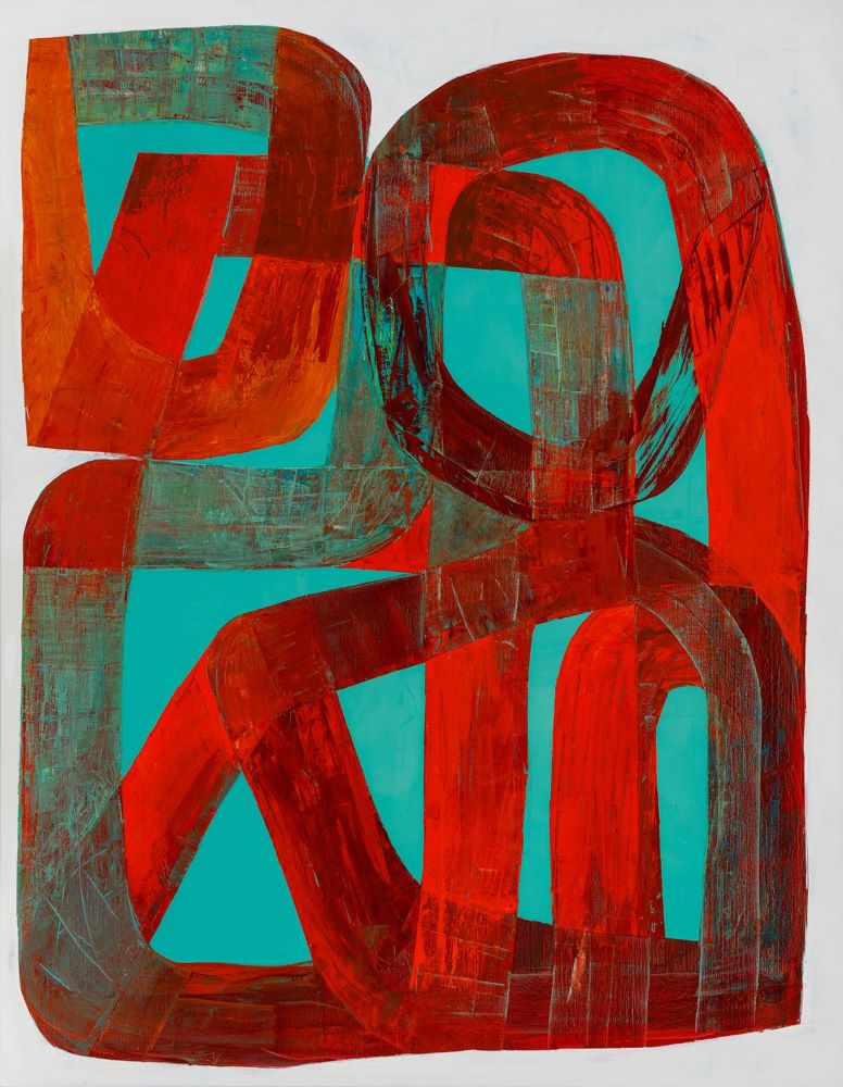 Kate Elsey, Evolution of Rhythm, 2020,  oil on linen, 182 x 142 cm $14,500