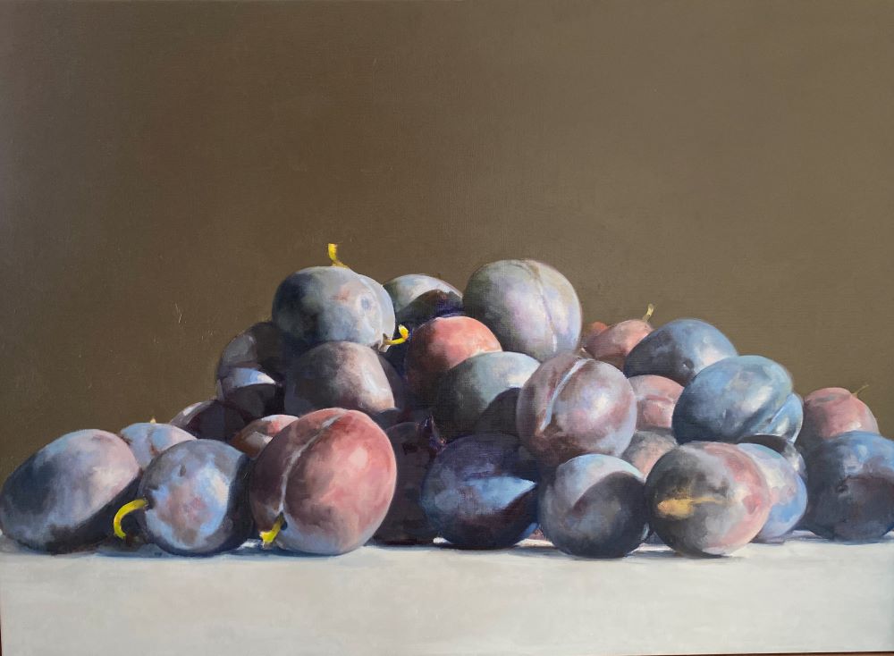 Carlo Golin, Mountain, 2021, oil on linen, 66 x 92 cm $6000